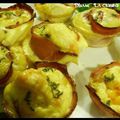 ღ " Miam "  Cup Eggs au Jambon fumé et Poivrons 