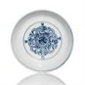 A rare blue and white Bajixiang dish, Chenghua period (1465-1487)