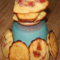 Petites madeleines vanille-fraise au lait Ribot