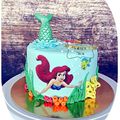 Gateau Ariel la petite sirène -Little mermaid Ariel cake