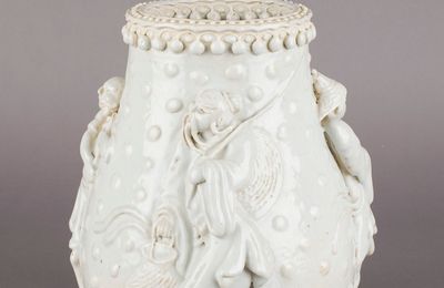 Vase with Applied Decoration, Qing dynasty, second half of 17th century