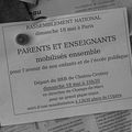 Manif des enseignants ET des parents d'élèves