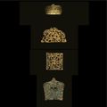 A small turquoise-inlaid gold applique, Han dynasty (206 BCE-220 CE)