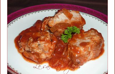 Filet mignon de porc aux tomates et au paprika