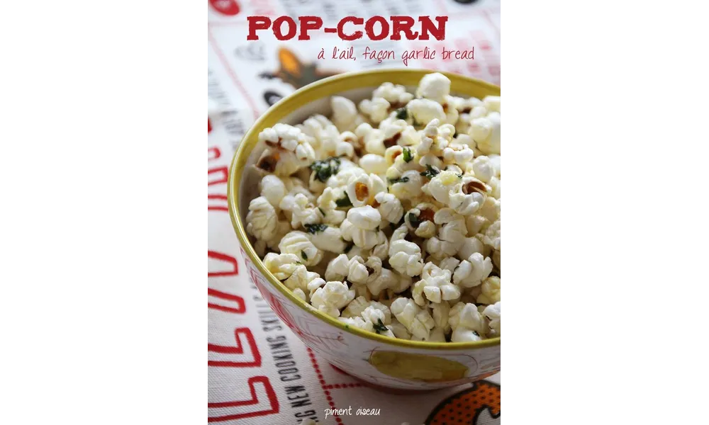 Pop-corn à l'ail, façon garlic bread