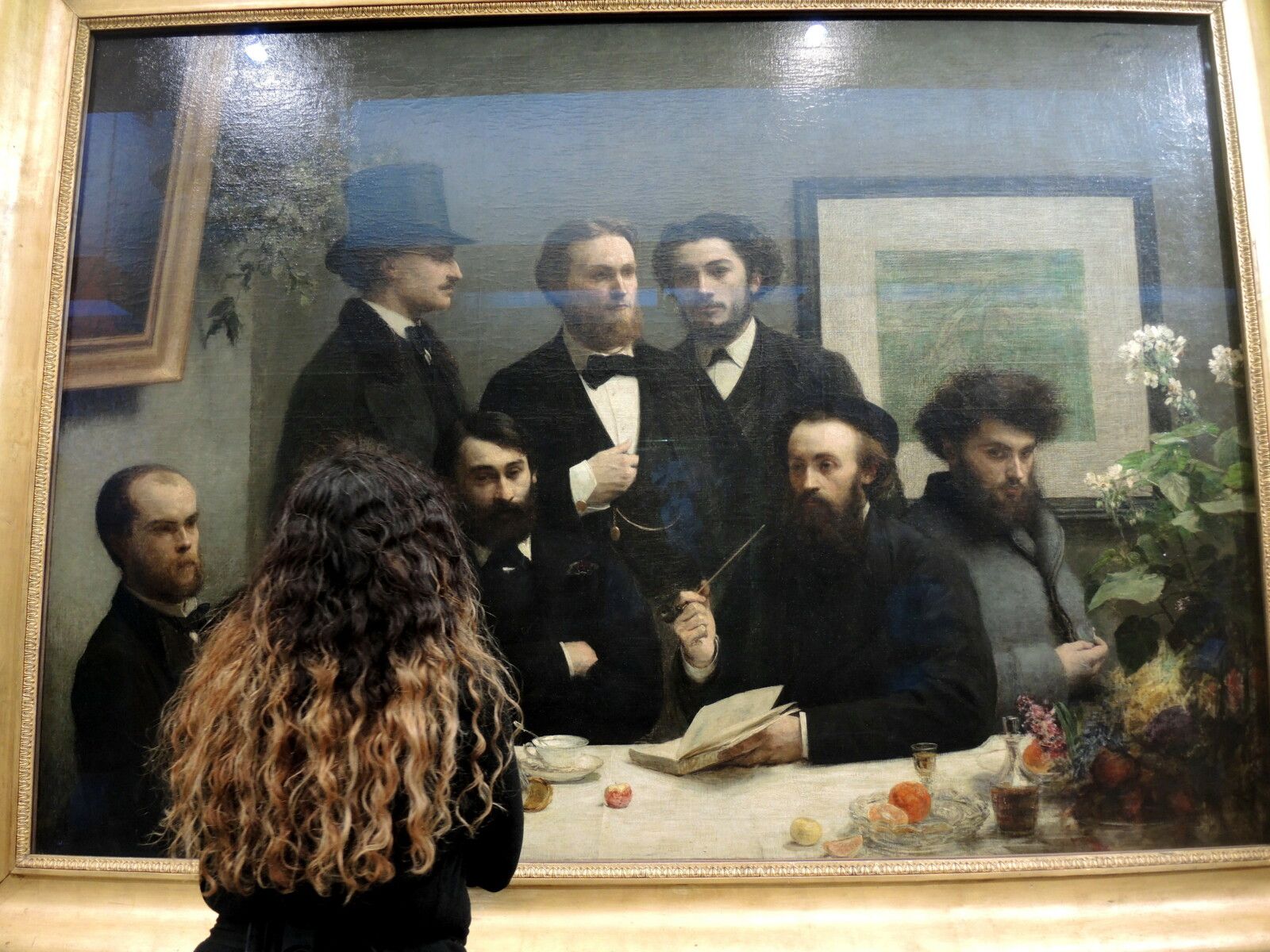 Paris, musée d'Orsay, Coin de table, Henri Fantin-Latour, et jeune fille (75)