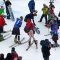 Le ski en kilt.