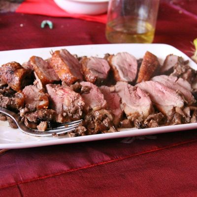 Les rôtis de magrets farcis aux cèpes