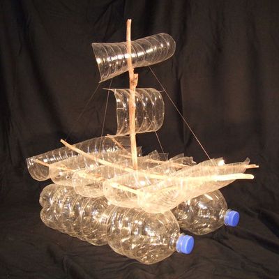 PET Bottle Sailing Ship