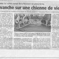 Le journal La République des Pyrénées du 30 août 2006, rendons hommage à l'école canine !