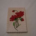 PETIT TABLEAU COQUELICOT EN PATE FIMO