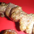 brochettes de porc