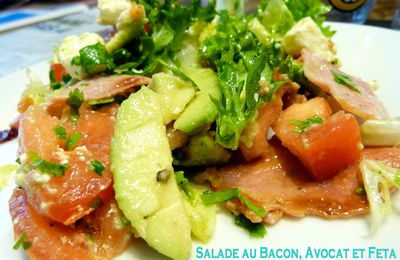 Salade au Bacon, Avocat et Feta