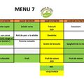 MENU cantine 12 au 16 octobre 