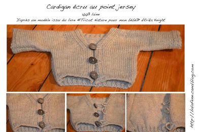 cardigan écru