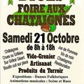 Rappel : Diges la foire aux chateignes le 21 octobre 2017