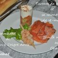 Tartare de tomates et concombre