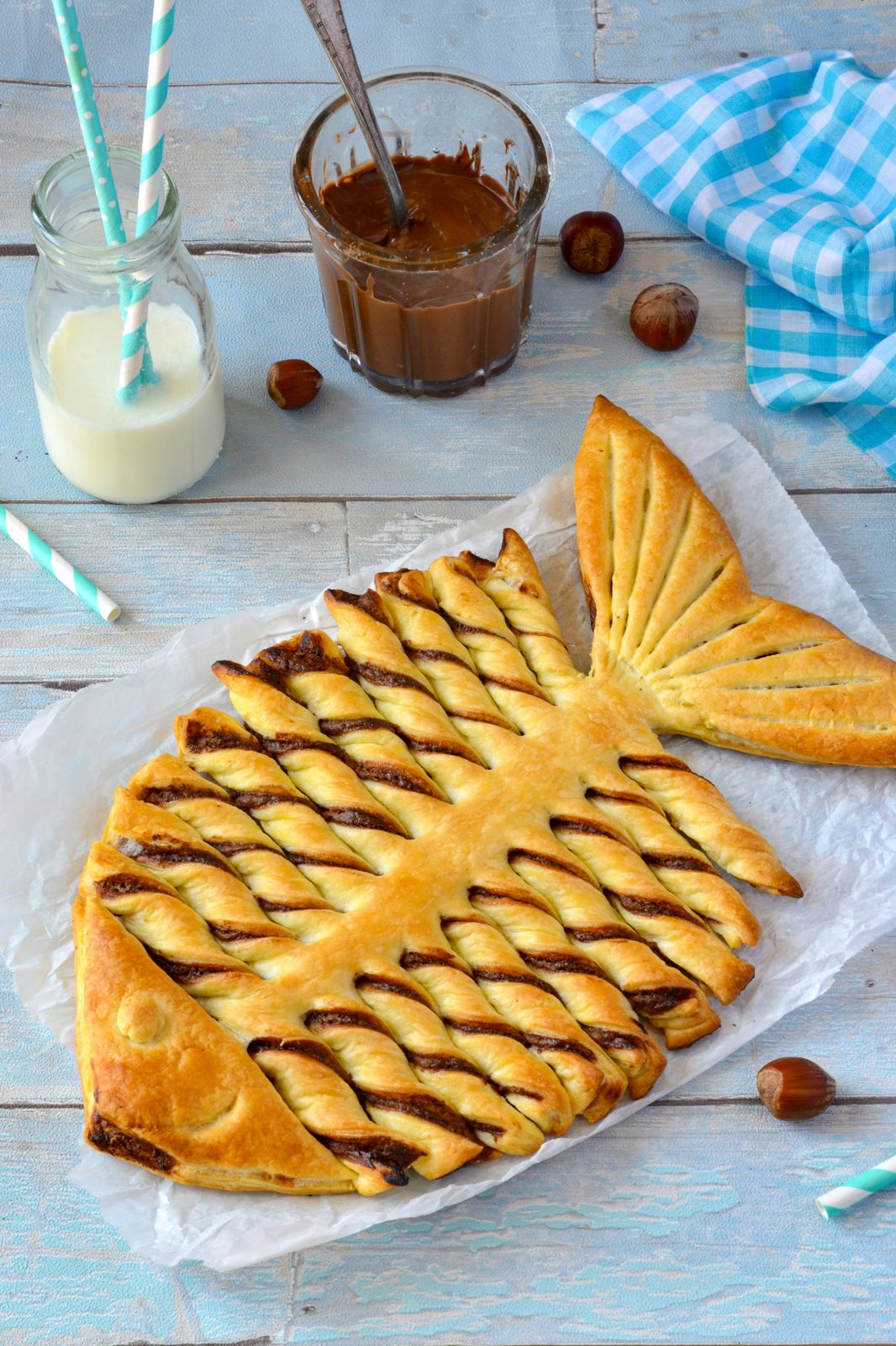 poisson, feuilleté, chocolat, vegan, healthy, sain, 1e avril, premier avril, sans gluten, recette enfant, recette facile