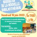 INAUGURATION DE LA NOUVELLE BIBLIOTHEQUE A CIRY-SALSOGNE