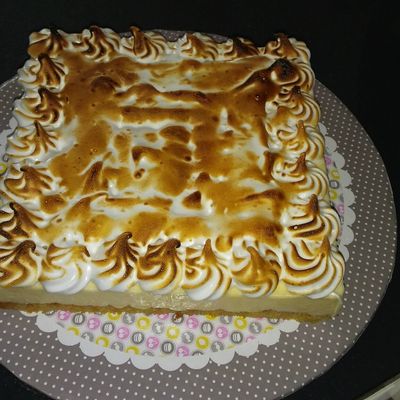 Entremet façon tarte au citron meringuée