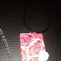 CREA aux motifs roses rouge 