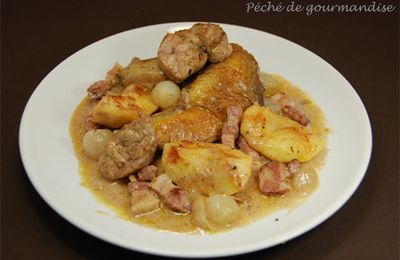 Pintade au ris de veau à la normande