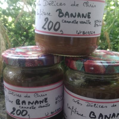 Banane façon créole et framboises