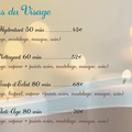 Tarifs Soins du Visage