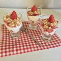 Verrine aux fraises