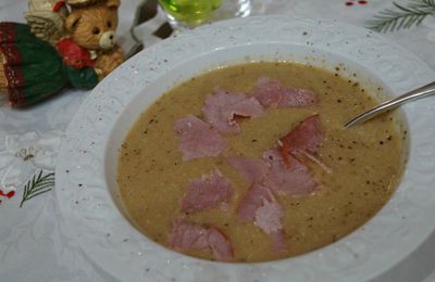 Soupe Pommes de Terre et Poulet (ou comment utiliser les restes du Chapon)