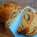 Brioche tressée à la pâte de speculoos