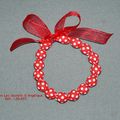 bracelet petits pois, rouge