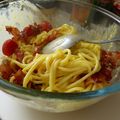 Spaghetti "a la carbonara"