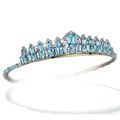 Exquisite Art Deco Aquamarine and Diamond Tiara-Necklace, Cartier