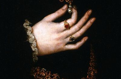 Antonio Moro (1520-1578), Maria Manuela de Portugal, 1552, detail