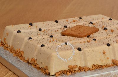 Bavarois au speculoos et biscuit chocolat-noisettes