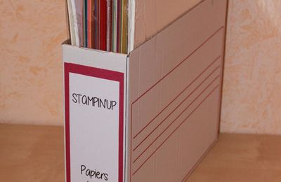 Rangement de mes papiers de scrap