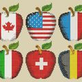 Cadeau Motif machine à broder : une série de pommes nationales :-)