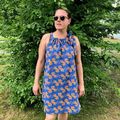 Robe Paréo - Clematisse patterns