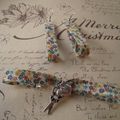 Boucles d'oreilles et joli bracelet