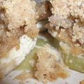 Crumble kiwis, bananes goût noisettes