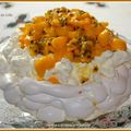 Pavlova à la mangue et passion