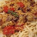 ...Spaguetti complète express à la sicilienne et sa délicieuse chapelure... (Saveurs, Italie)