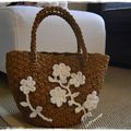 Sac au crochet à fleurs