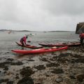 kayak dans la houle automnale