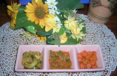Trio de salade à la marocaine...