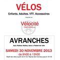 bourse aux vélos à Avranches - samedi 30 novembre 2013