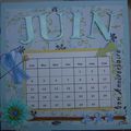 Calendrier Juin