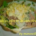 Salade de thon et de chou fleur