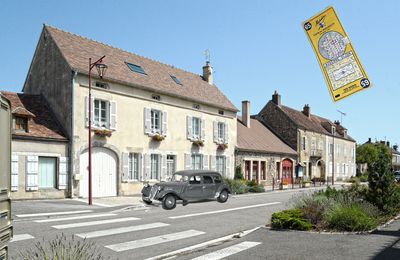 Sur la route Nationale 6 - ROUVRAY ( Côte d'Or ).